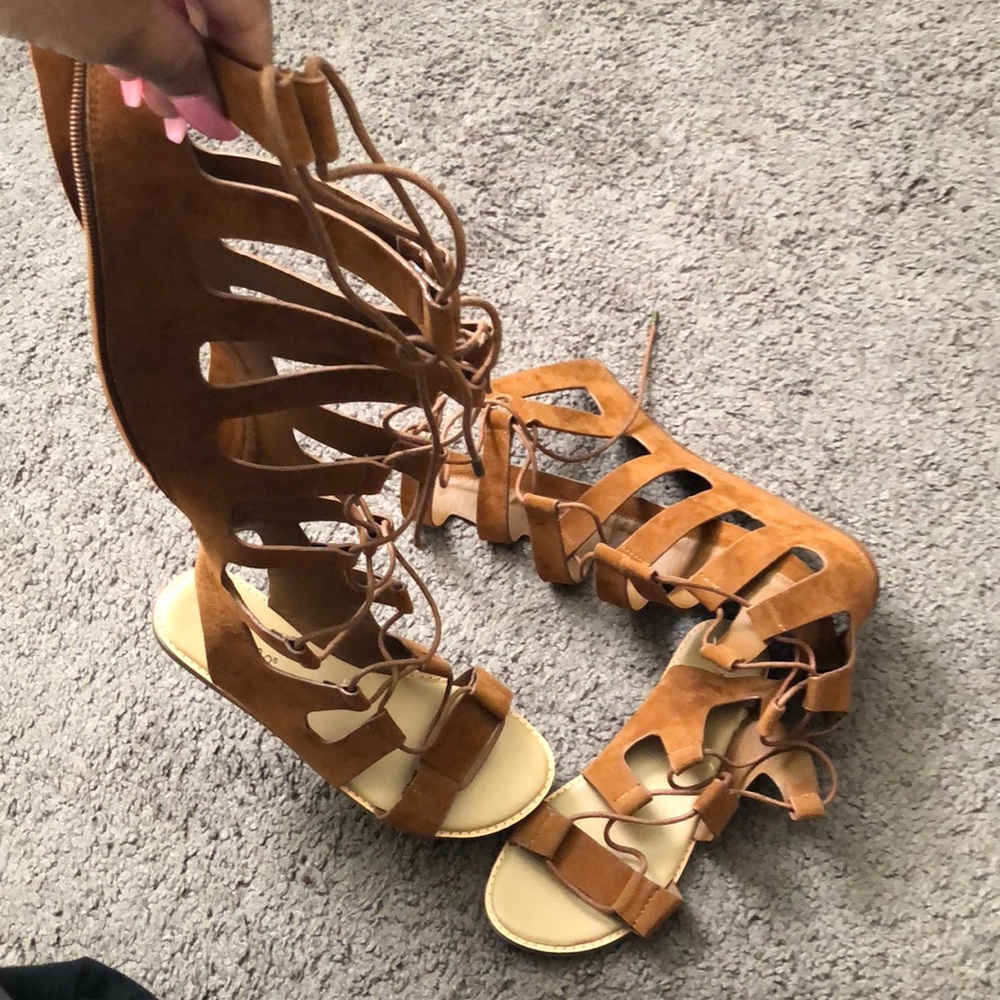 Tall gladiator sandals size 8 NWOT